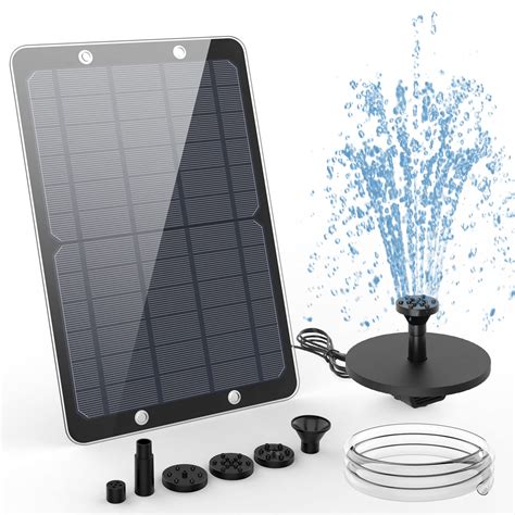 Buy AISITIN 9W Solar Water Pump Kit, Solar Powered Water Fountain Pump ...