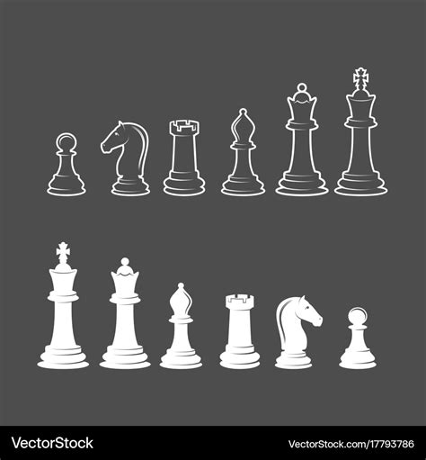 Chess labels badges and design elements Royalty Free Vector