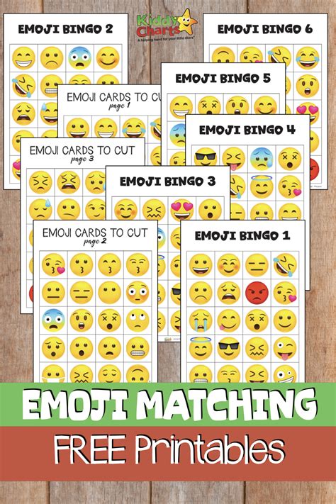 Free Emoji Bingo game for kids