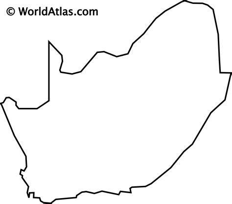 South Africa Outline Map