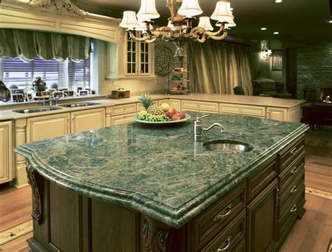 Emerald Green Granite Kitchen Countertop Ideas | Green granite kitchen ...