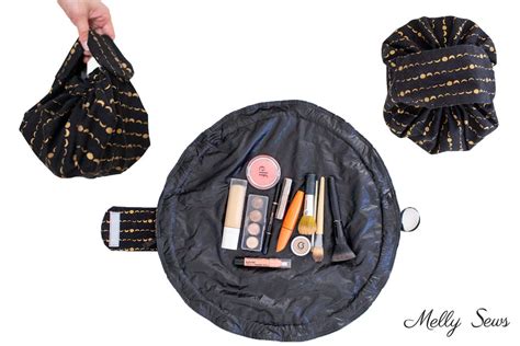 How To Sew Your Own: DIY Drawstring Makeup Bag Pattern - Melly Sews