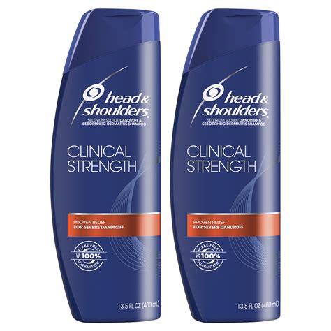 Head and Shoulders Clinical Strength Shampoo, 13.5 fl oz, Twin Pack ...