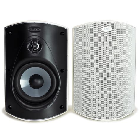 Polk Audio Atrium 5 Outdoor Speakers with Powerful Bass (Pair, White ...