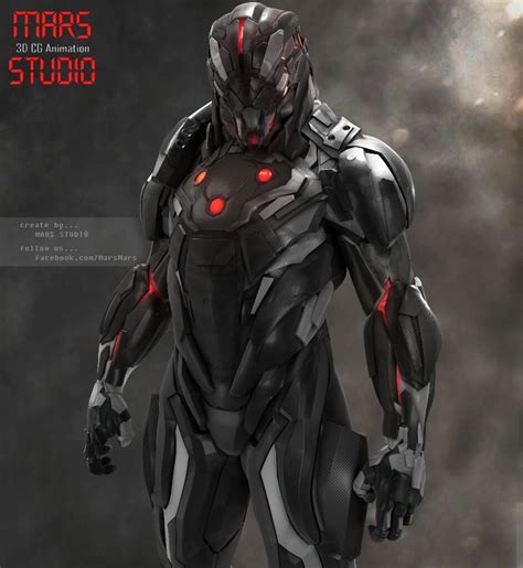 Dark Steel by Mars M. | Robotic/Cyborg | 3D | Sci fi concept art, Sci ...