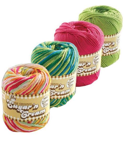 Lily Sugar'n Cream Super Size Yarn | Sugar and cream yarn, Sugar n ...