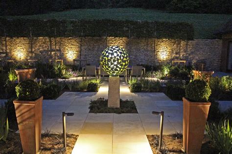 Courtyard Garden Lighting in Surrey - Ornamental Garden Lighting