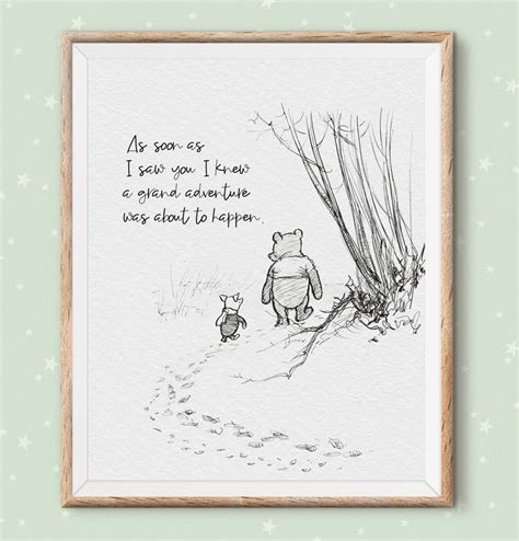 Winnie the Pooh Print Quotes Pooh Bear Classic Vintage Style - Etsy