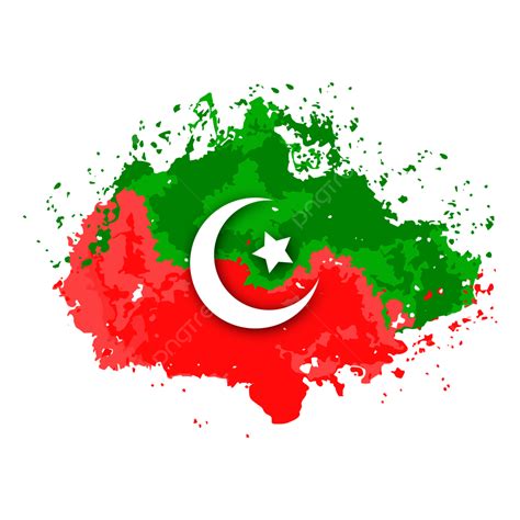 Pti Pakistan Tehreek E Insaf Flag Transparent Background Vector Hd ...