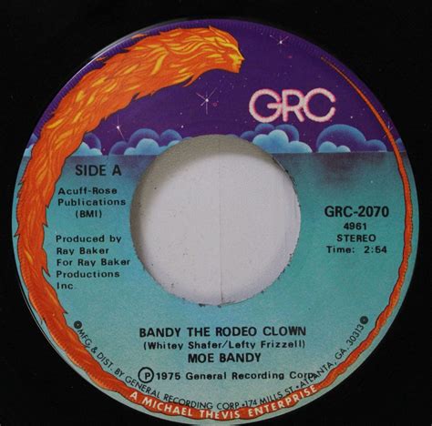 Country 45 Moe Bandy - Bandy The Rodeo Clown / I'M Looking For A New ...