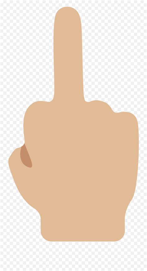 Middle Finger Emoji Transparent Png Clipart Free Download - Doigt D ...