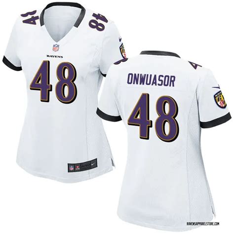 Nike Patrick Onwuasor Baltimore Ravens White Jersey - Women's