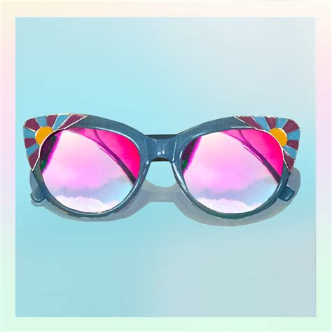 Sky Blue Cat Eye Sunglasses | Wildflower + Co.