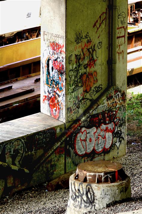 Graffiti Near Railroad Yard by PurpleOxen on DeviantArt