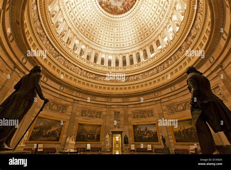 Interior dome and rotunda, United States Capitol Building Stock Photo ...