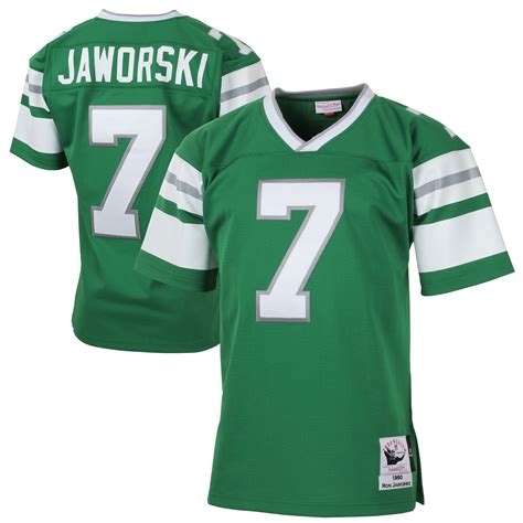 Mitchell & Ness Ron Jaworski Philadelphia Eagles Green Authentic ...