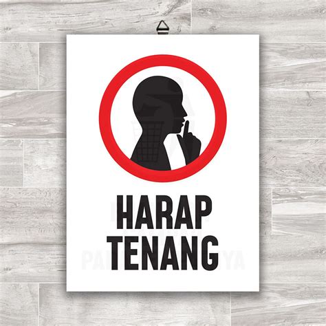 Jual 4 - Stiker Harap tenang |Hiasan Dinding | pajangan Dinding ...