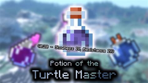 Potion of the Turtle Master (0:20 - Slowness VI, Resistance IV) - Wiki ...