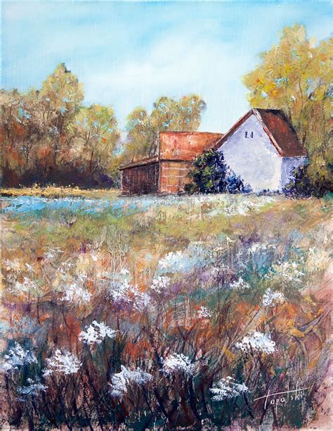 Farm House - Oil Painting - Fine Arts Gallery - Original fine Art Oil ...