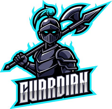 Guardian esports mascot logo design By Visink | TheHungryJPEG