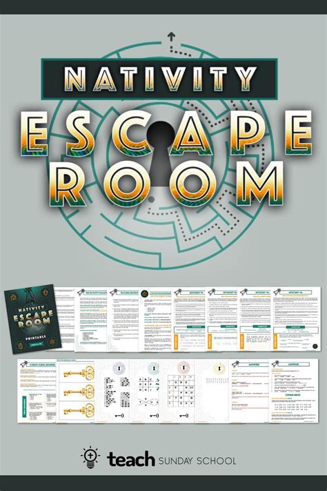 Printable Escape Room focused on the Nativity. Ages 8+. Includes ...