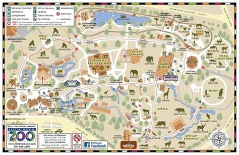 Animal Exhibits | Zoo map, Little rock zoo, Zoo