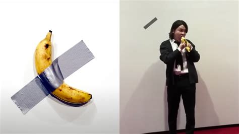 ‘Hungry’ S. Korean student eats $120,000 banana artwork