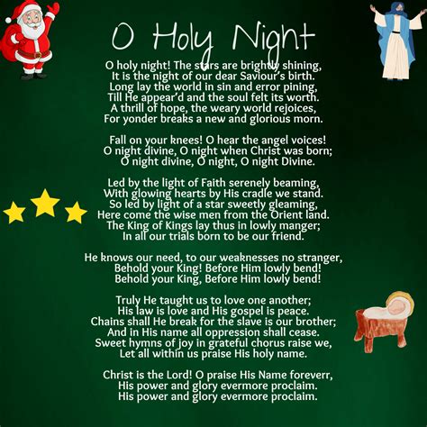 O Holy Night Printable Lyrics, Origins, and Video