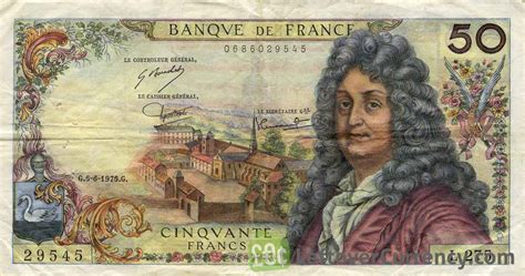 50 French Francs (Jean Racine) - Exchange yours for cash today