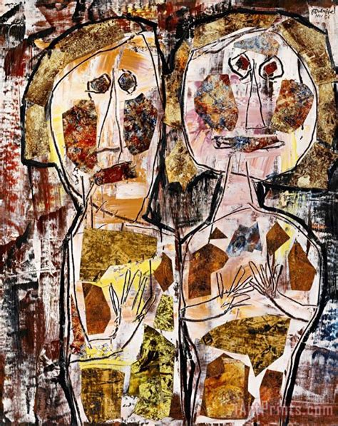 Jean Dubuffet Compagnonnage painting - Compagnonnage print for sale