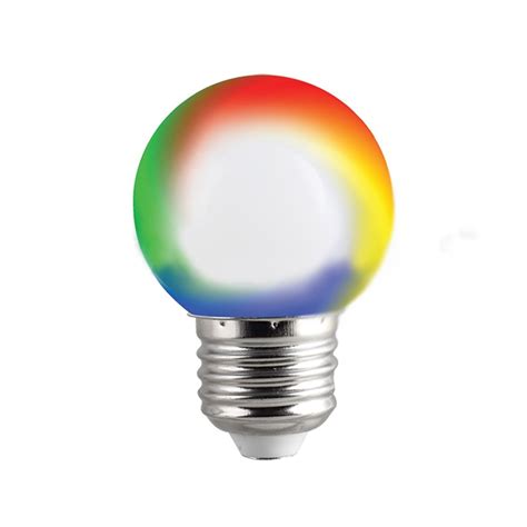 E27 mini ampoule led rgb multicolore chromothérapie 230V jeux lumière ...