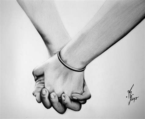 Sketches Of Couples Holding Hands at PaintingValley.com | Explore ...