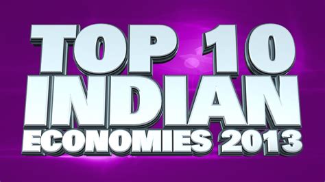 Top 10 Indian State Economies 2013 - YouTube