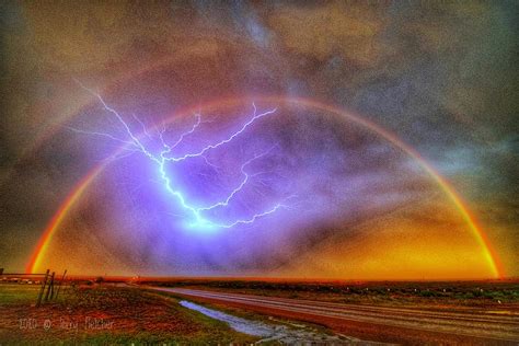 Rainbow Lightning Photograph by Jerry Fletcher - Pixels