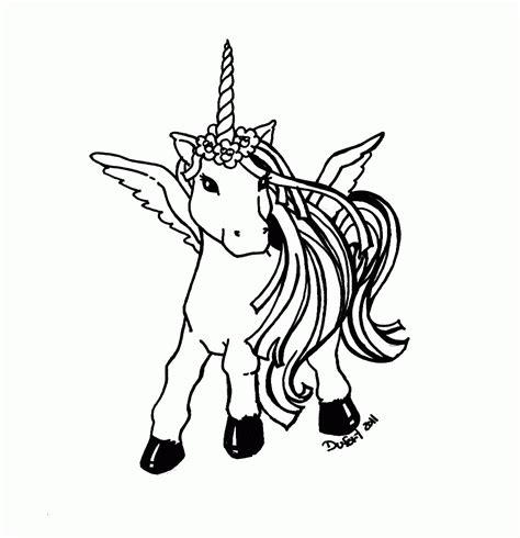 Printable Unicorn Coloring Page - Coloring Home