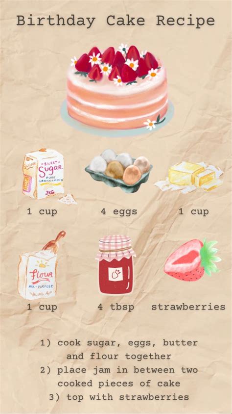 Birthday Cake Recipe