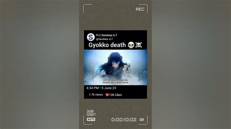 gyokko death ☠️💀 || #anime #animelover #animeedit #demonslayer - YouTube