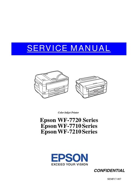 Epson WF-7720, WF-7710, WF-7210 Series Service Manual Page 1-20 | PDF ...