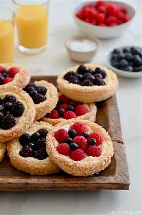 Fruit and Cream Cheese Breakfast Pastries - Just a Taste