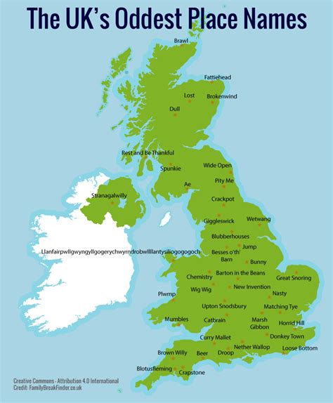 Weird, Silly, Odd & Rude Place Names In The UK – Brilliant Maps