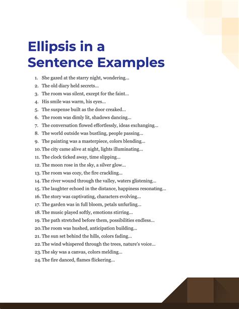 Ellipsis in a Sentence - 99+ Examples, Tips