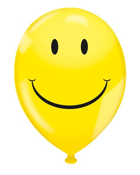 17" Balloons - Yellow Smiley Face Balloon - Pack of 72 - Walmart.com ...