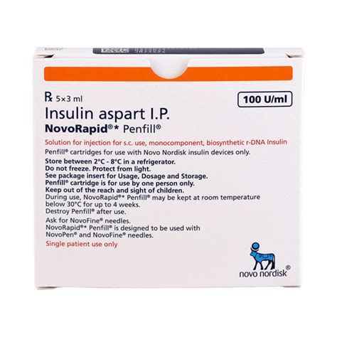 Buy NovoRapid Penfill Insulin Online to Manage Blood Diabetes