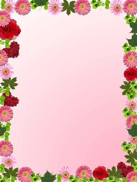 Simple Flower Frame - ClipArt Best