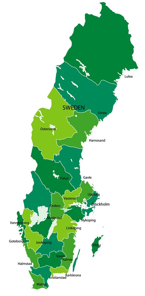 Sweden Map - Guide of the World