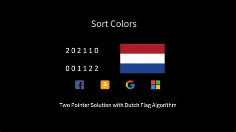 Solving Colors Sort Problem Using Dutch Flag Algorithm - YouTube