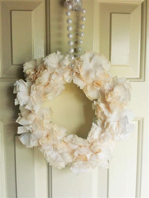 Crepe Paper Flower Wreath – Wonderful Creations Blog