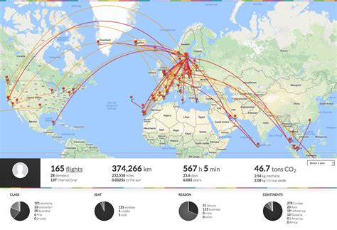 Track A Flight Map With Airplane