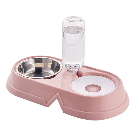 Automatic Water Dispenser Food Bowl For Dogs And Cats Bottle Shaped ...