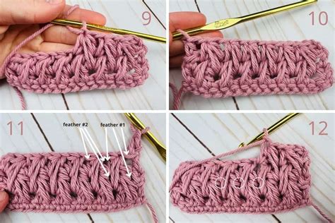 DETAILED Crochet Feather Stitch Tutorial